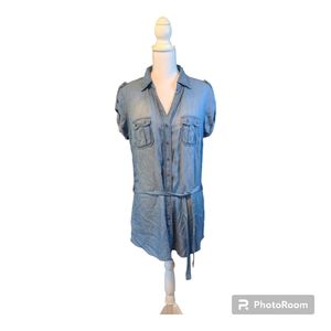 a.n.a A NEW APPROACH Slinky Shirt Denim Dress SZ Large